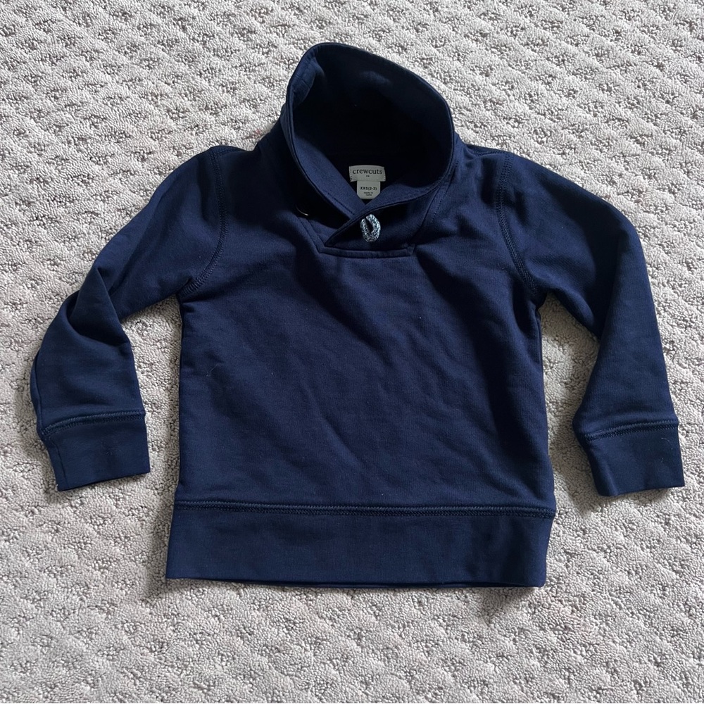Boys Crewcuts Open Collar Sweatshirt, NWOT